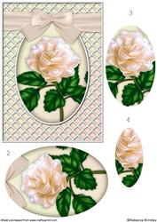 A Delicate Peach Rose Pyramid