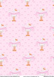 Baby Stork Girl Backing Paper