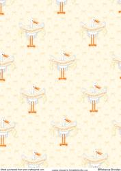 Baby Stork Neutral Backing Paper