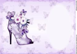 Lavender Flowerheads Over Heel Insert