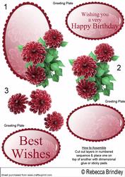 Red Begonia Decoupage