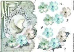 Flight of Fantasy 4 Scalloped Edge Card Decoupage