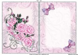 Pink Opalescent Bouquet Insert