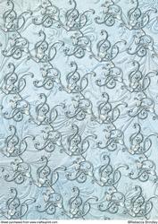 Blue Opalescent Bouquet Backing Paper 1