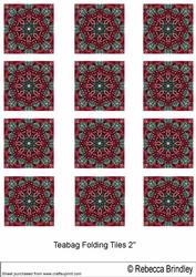 Red Christmas Candy Canes Tiles V2