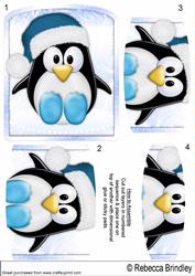 The Little Blue Christmas Penguin Pyramid