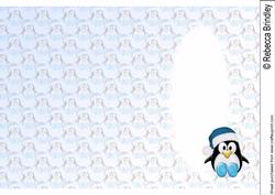 The Little Blue Christmas Penguin Insert