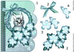 In t Net Lynx 3 Scalloped Edge Card Decoupage