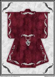 A4 Little Gem Kimono Card in Red