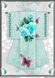 A4 Fantasy Rose Kimono Card in Mint