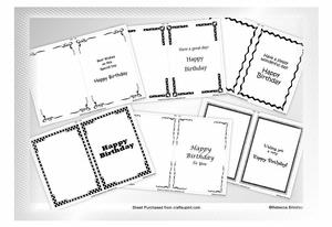 A5-a6 General Use Birthday Insert Pack