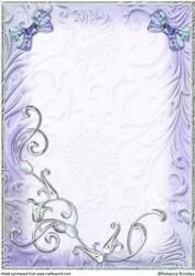 Lavender Opalescent Bouquet A4 Insert