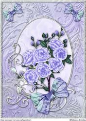 Lavender Opalescent Bouquet A4