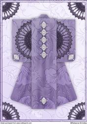 A4 Sheer Elegance Kimono Card in Purple