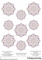 Purple Love Bear Star Tiles