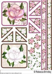 Pink and White Rose Toppers