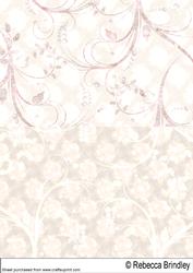 Pink and White Rose Toppers Backing Sheet