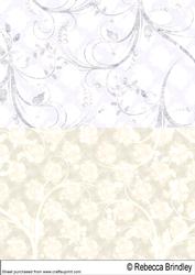 Blue and Gold Rose Toppers Backing Sheet