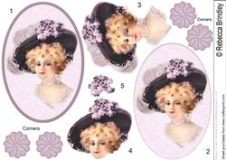 Bygone Beauty Cameo Decoupage