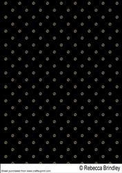 Oriental Birthday Black Backing Sheet