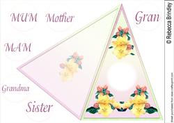 Wallflowers for Her Triangle Card