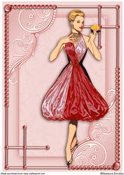 Flirty Frocks in Red A4