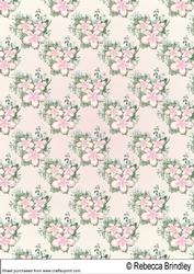 Floral Visage in Blush - Backing Sheet