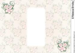 Floral Visage in Blush - Gatefold Insert