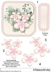 Floral Visage in Blush - Decoupage