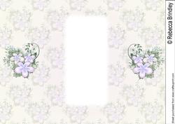 Floral Visage in Lilac - Gatefold Insert