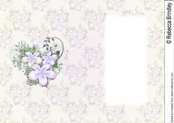 Floral Visage in Lilac - Insert