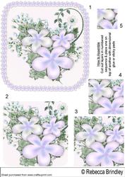 Floral Visage in Lilac - Pyramid