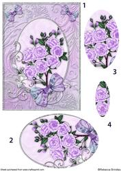 Purple Opalescent Bouquet Pyramid