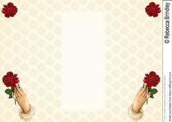A Single Red Rose Gatefold Insert