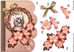 In t Net Lynx 6 Scalloped Edge Card Decoupage