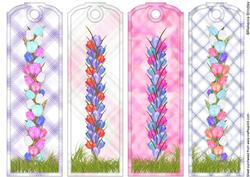 Simply Tulips in Pink Bookmarks