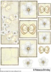 Yellow Flutterby Blossoms Toppers