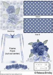 Blue Flowers Theatre Card