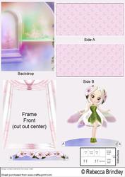 Pink Flower Fae Theatre Card