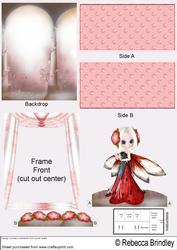 Red Flower Fae Theatre Card