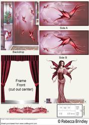 Ruby Fantasy Fae Theatre Card