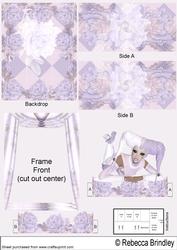 Purple Harlequeen Theatre Card
