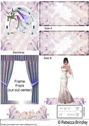 Brunette Wedding Belle Theatre Card