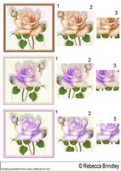 Birthday Rose Pyramid Toppers