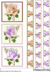 Birthday Rose Toppers and Ribbons
