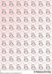 The Little Christmas Penguin Backing Sheet 1