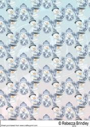 Christmas Joy Backing Paper in Blue