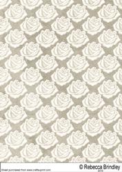 Sepia Roses Backing Paper 1