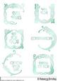 Art Nouveau Greeting Plates in Mint