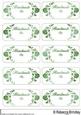 Labels Saying Handmade by in Green